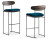 Bar Stool Potocco Keel Light 922/AMB-922/SMB