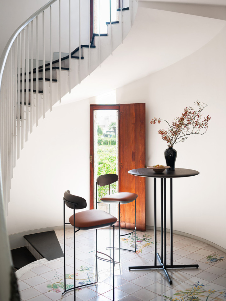 Bar Stool Potocco Keel Light 922/AMB-922/SMB