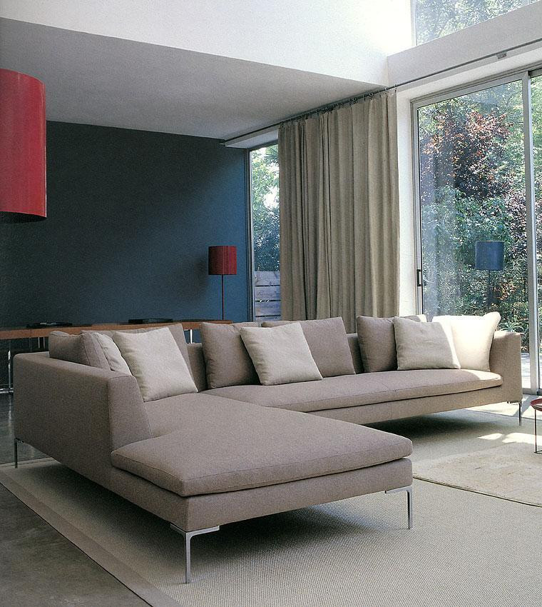 Sofa Charles large B&amp;b italia Chl135ls+chl247d