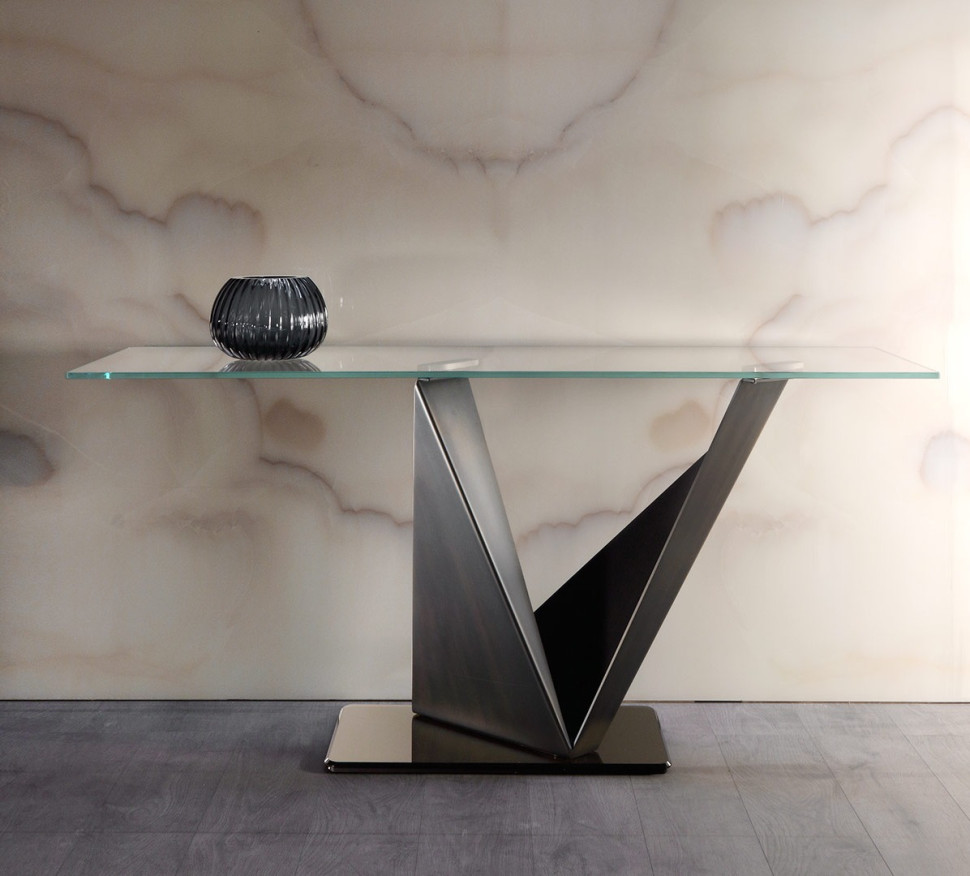 Console Reflex Disegno Prisma Steel Console