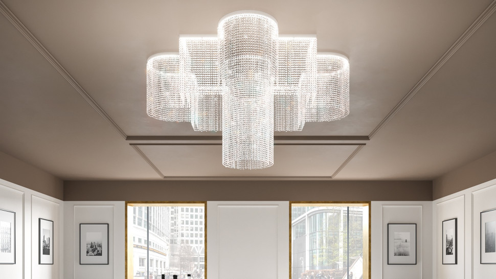 Lamp Chandelier Masiero Galassia O1 SNG
