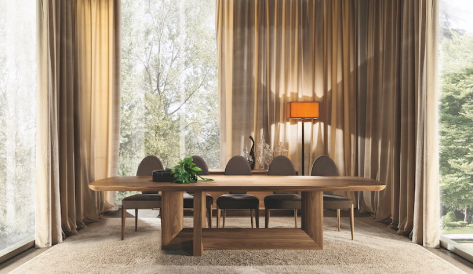 Dining Table Selva Design Leonardo Dainelli INDIGO 3018 - 3020