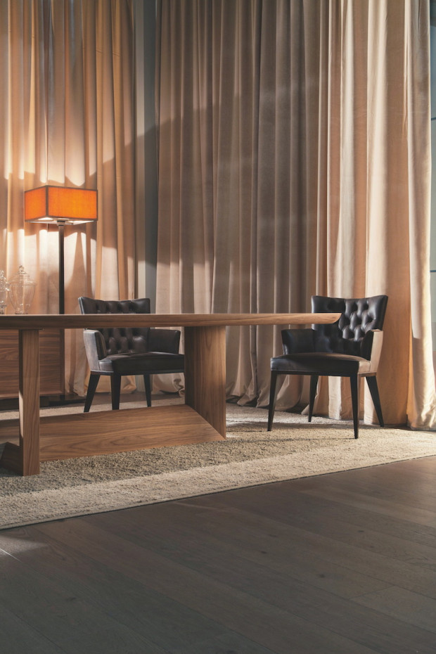 Dining Table Selva Design Leonardo Dainelli INDIGO 3018 - 3020