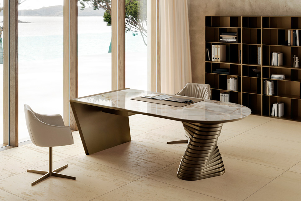 Writing Table Eforma Rotolo desk top ceramica