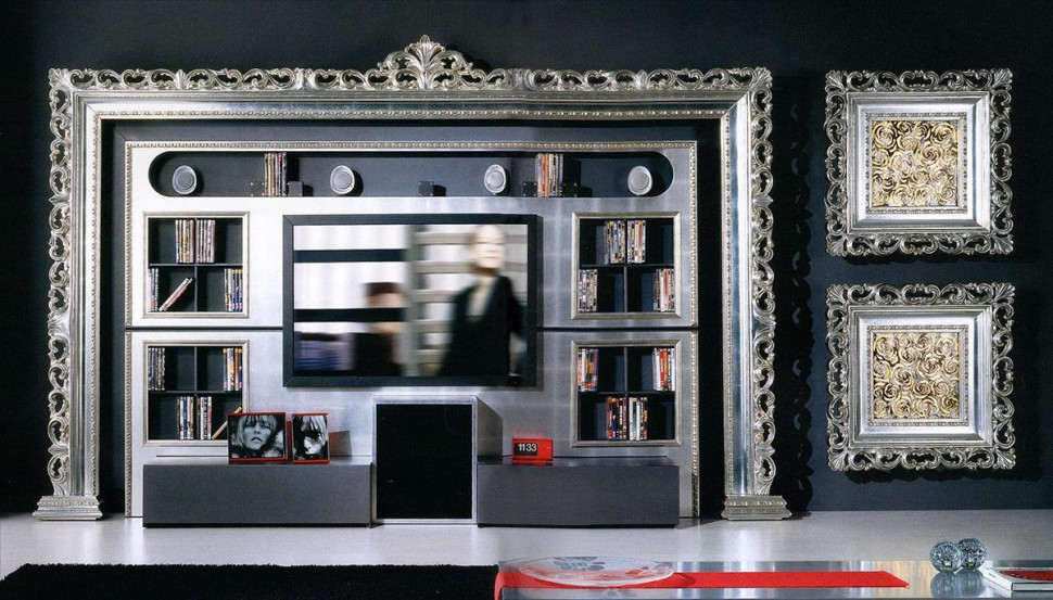 Library Shelf Vismara 0 2 The wall home cinema-baroque 01
