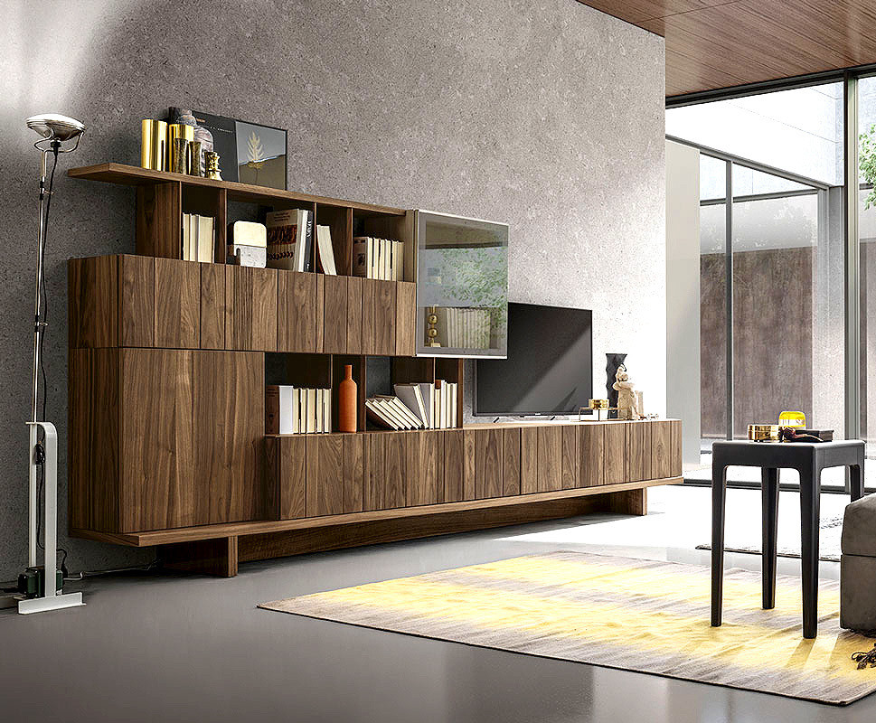 Library Shelf Modo10 Domino Composizione 06
