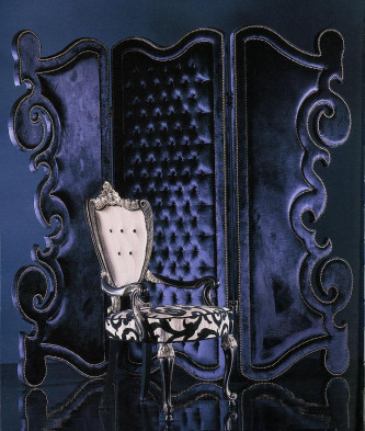 Bedroom Screen Meroni Blue rose Paravento 2