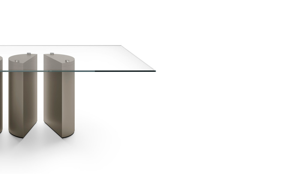 Table Eforma Plai top cristallo