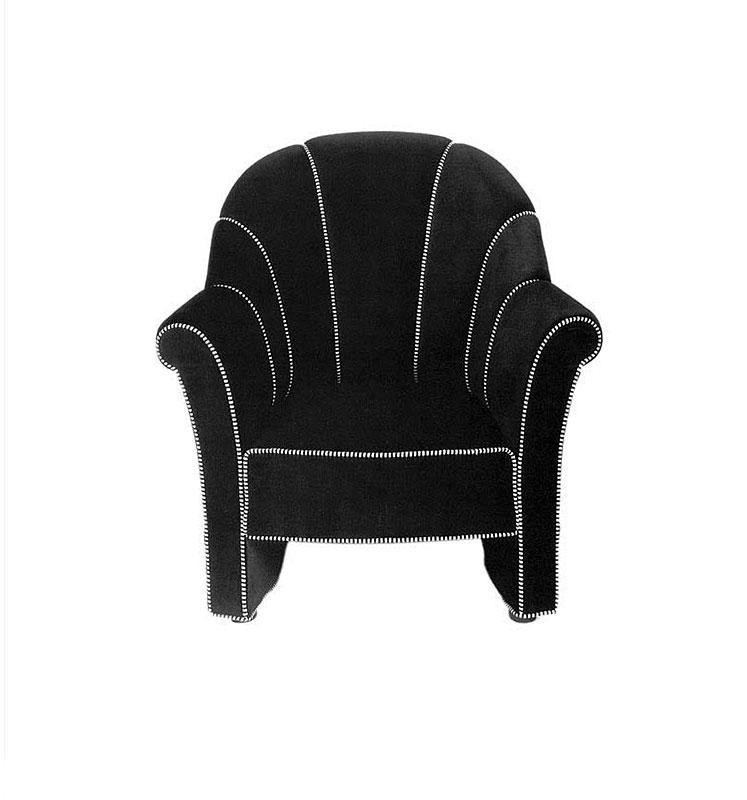 Armchair Domingo salotti Black book 1621