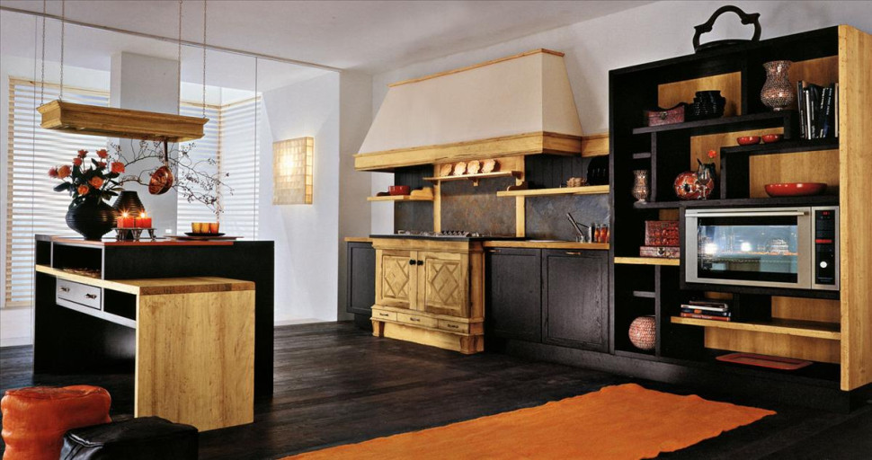 Kitchen Cabinet Acquacotta Sake con libreria