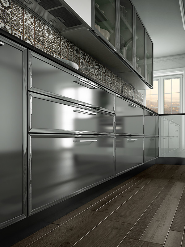 Kitchen Cabinet Gieffe cucine Living supreme Steel 1