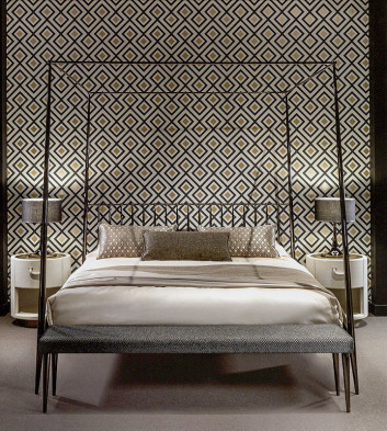 Bed Cantori Spiritual chic Urbino baldacchino