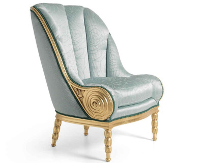 Armchair Angelo Cappellini Louis XVI golden 0052