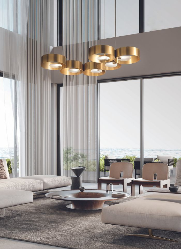 Lamp Chandelier Masiero Sound OR6