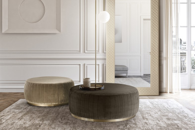 Ottoman Eforma Nuvola stitch con profilo