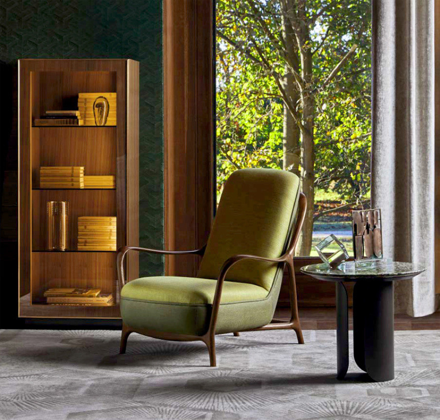 Armchair Callas Angelo cappellini Opera contemporary 49035/N