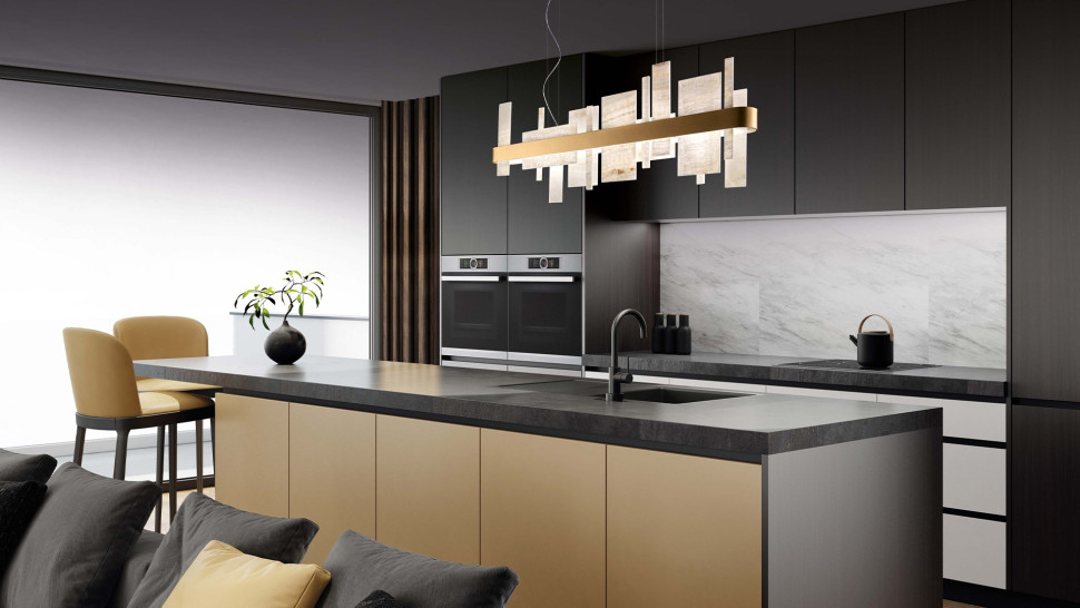 Lamp Chandelier Masiero Honice Suspension Linear