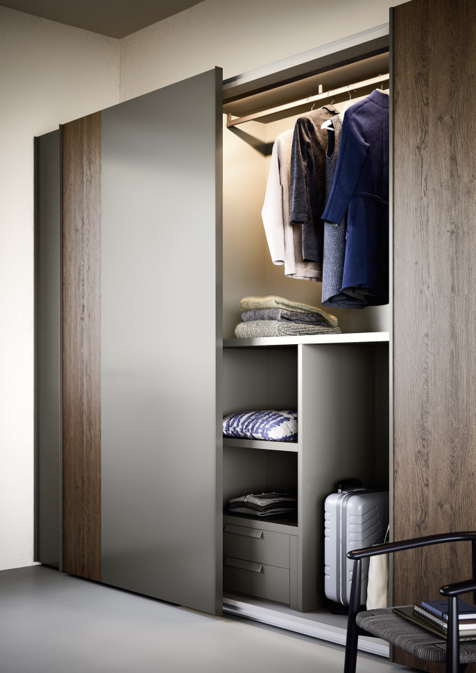 Wardrobe Novamobili Offset Sliding Door
