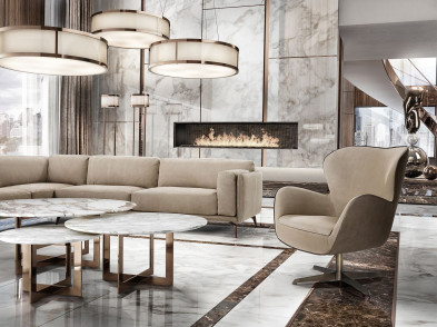 Armchair Dv home collection Elite girevola