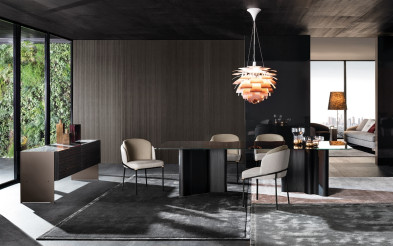 Dining Chair Minotti Fil Noir