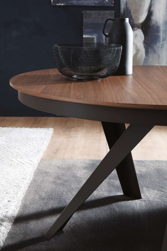 Table Ozzio design Emisfero Legno T236