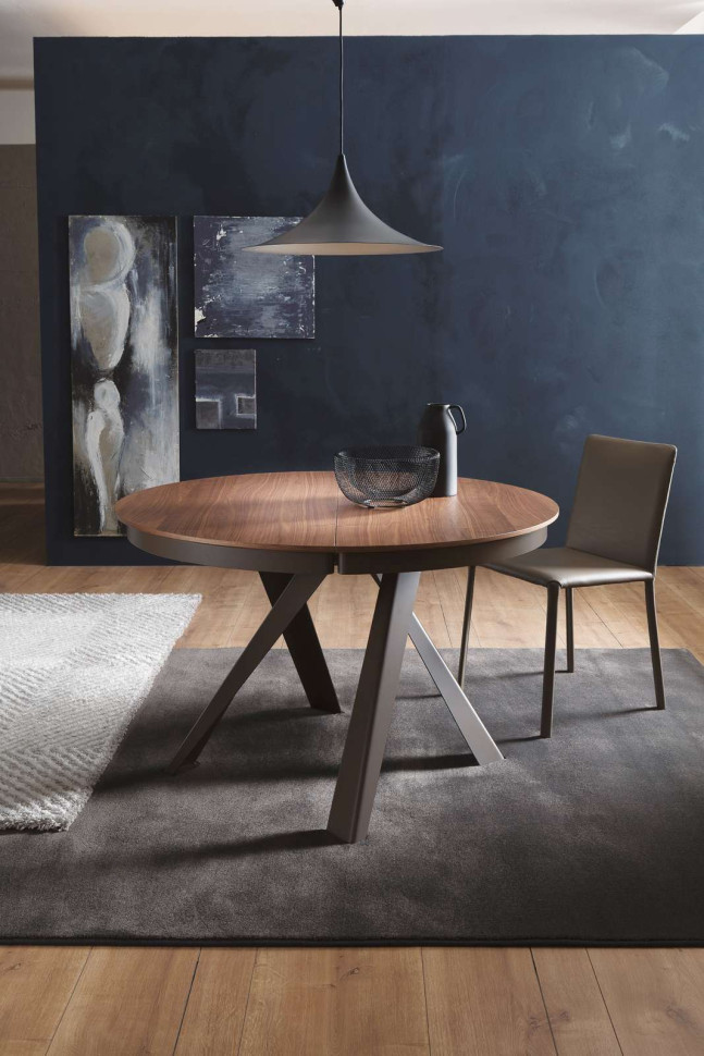 Table Ozzio design Emisfero Legno T236