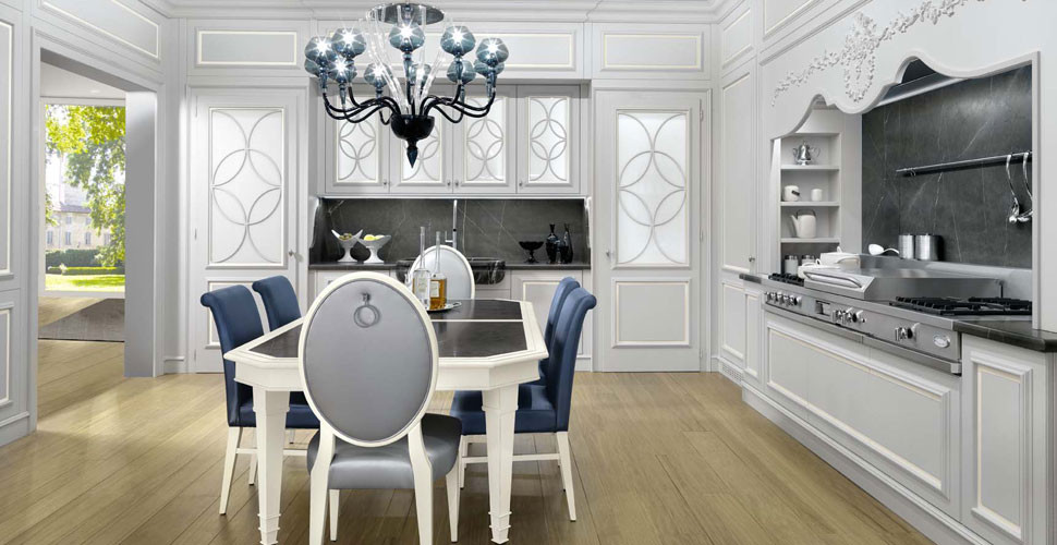 Kitchen Cabinet L&#039;ottocento Floral