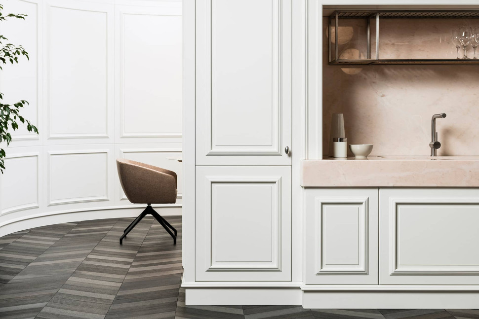 Kitchen Cabinet L&#039;ottocento Floral