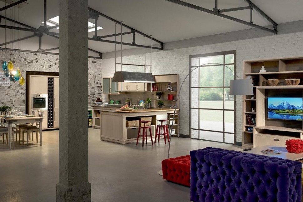 Kitchen Cabinet L&#039;ottocento Industrial Chic