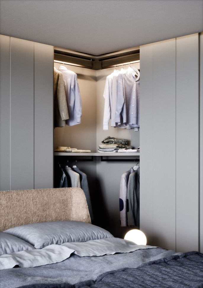 Wardrobe Novamobili Plisse Sliding Door