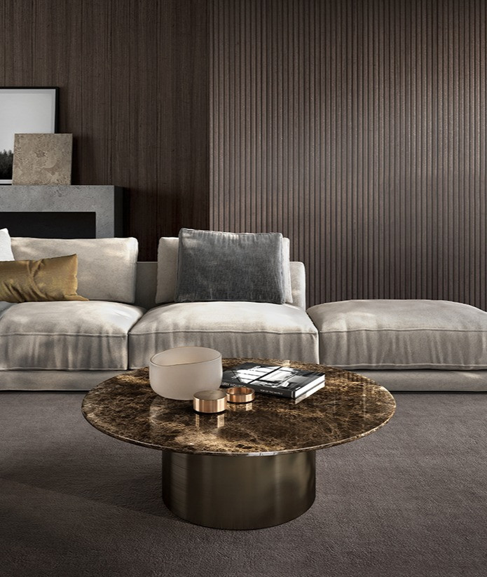 Coffee Table Eforma Cilindro low top marmo