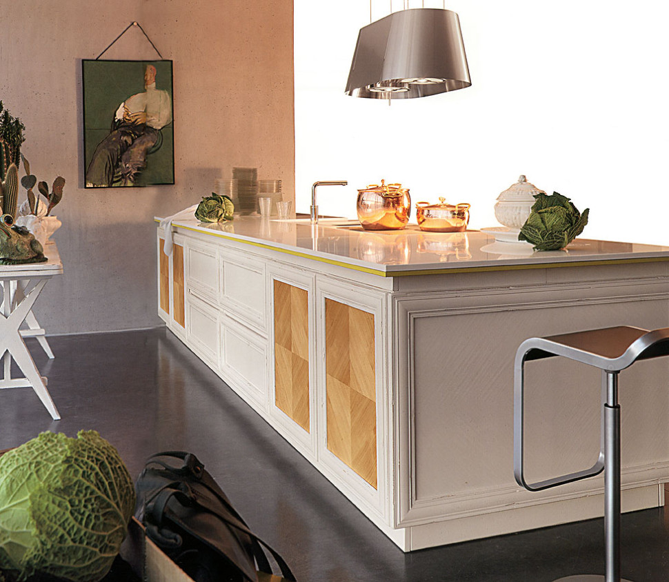 Kitchen Cabinet Acquacotta Bordolese bianca