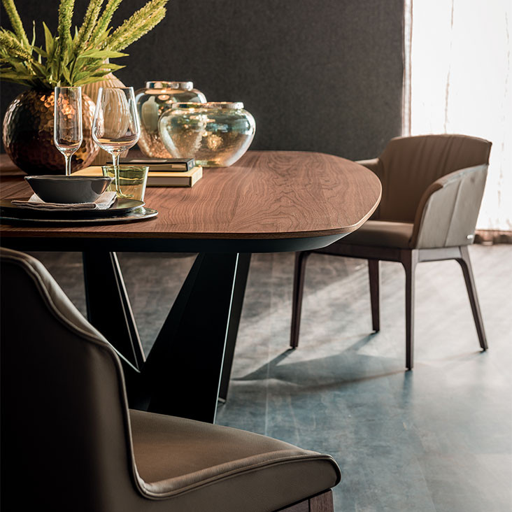 Dining Table Cattelan italia Skorpio Wood