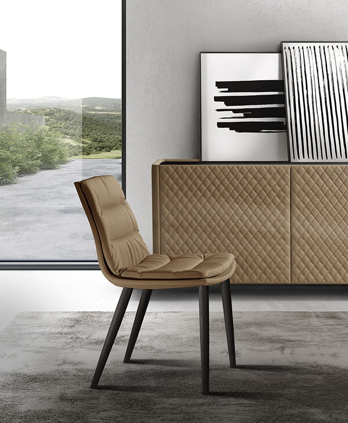 Chair Eforma Lady 4 gambe legno