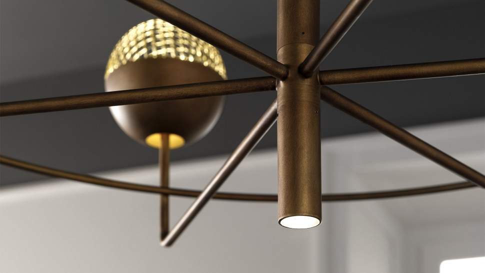 Lamp Chandelier Masiero Iglu Suspension Round