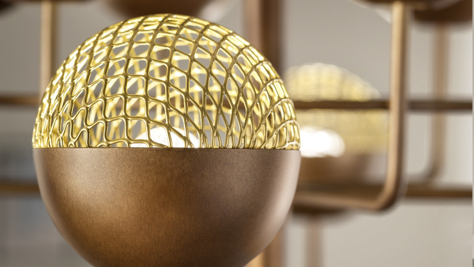 Lamp Chandelier Masiero Iglu Suspension Round