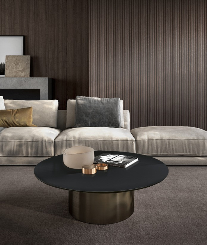 Coffee Table  Eforma Cilindro low top cristallo