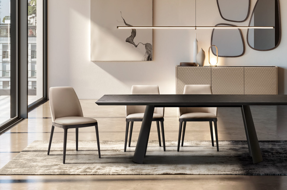 Chair Eforma Max base legno