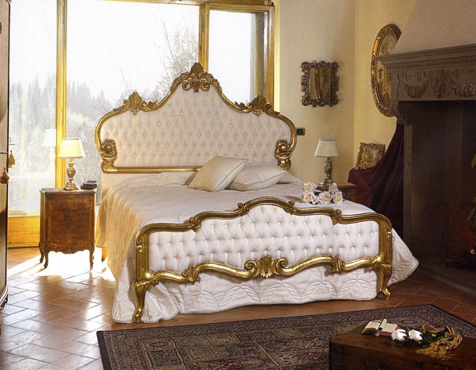 Bed Versailles Emergroup Barocco 9060/O + 9067/o