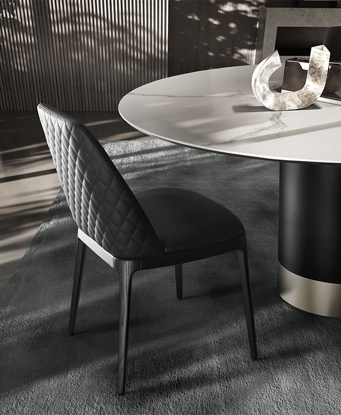 Chair Eforma Max diamond base legno