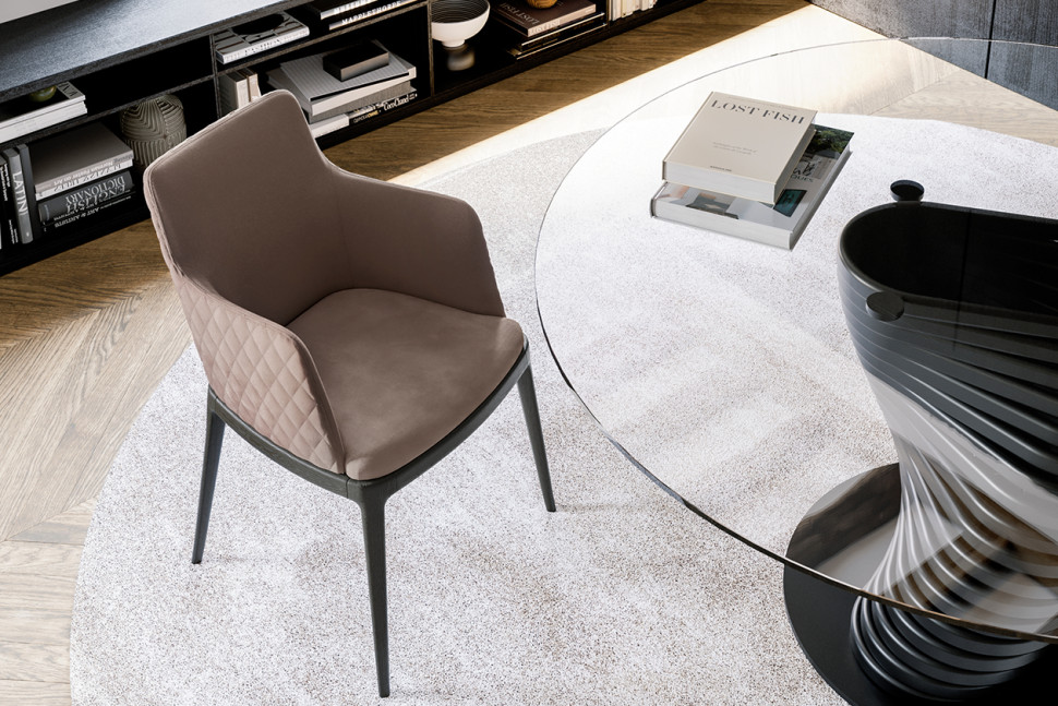 Chair Eforma Max diamond base legno