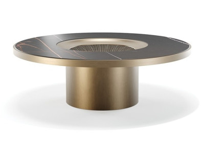 Coffee Table Reflex Disegno Tau 40 Steel Therasia