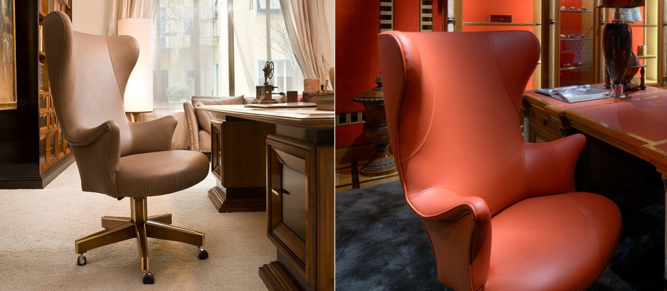 Ergonomic Executive Armchair Annibale Colombo Time A1462