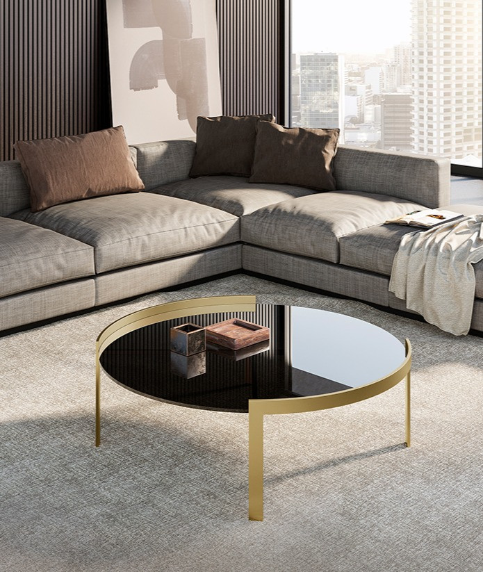 Coffee Table Eforma Perry top cristallo