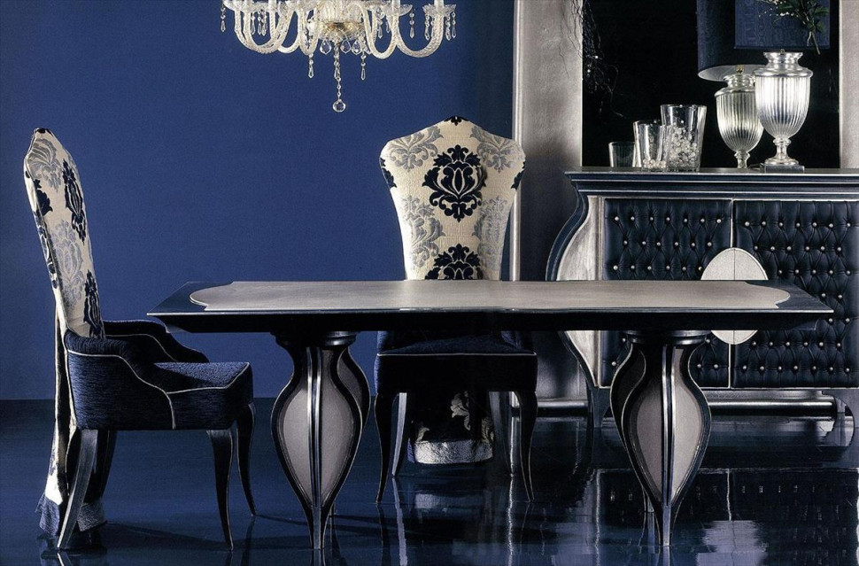 Dining Table Meroni Blue rose 417T 1