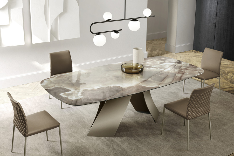 Chair Eforma Bea diamond 4 gambe metallo