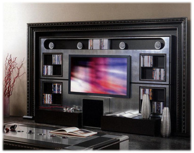 Library Shelf Vismara The wall home cinema classic
