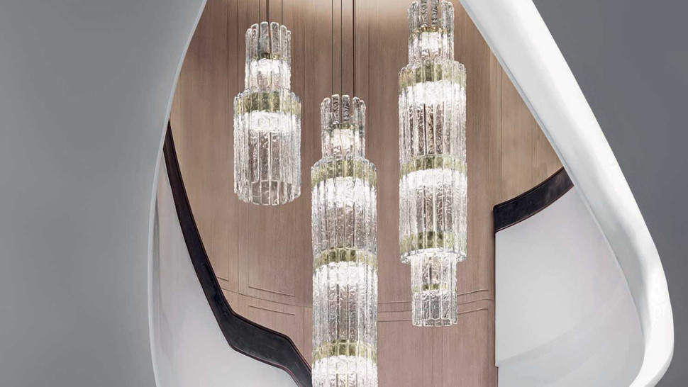 Lamp Chandelier Masiero Vegas Suspension Vertical