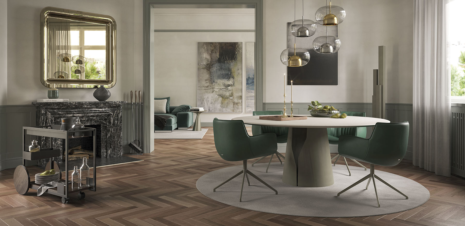 Dining Table Cattelan italia Giano Argile