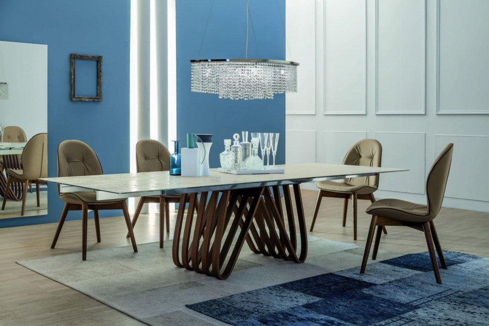 Dining Table Tonin CASA Design Angelo Tomaiuolo Arpa 
